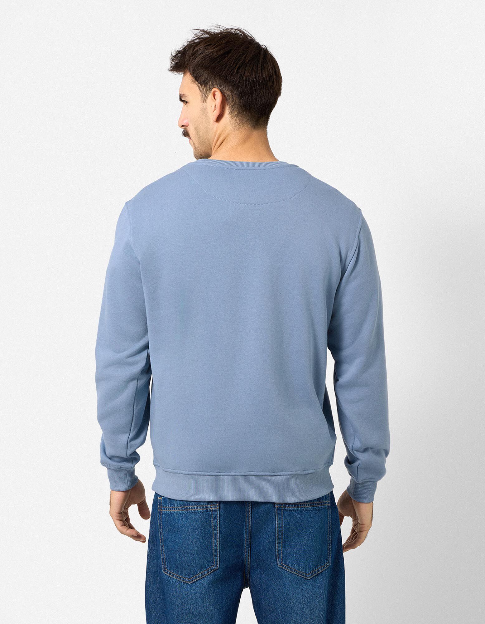 Sweatshirt - Relax Fit - Hellblau
