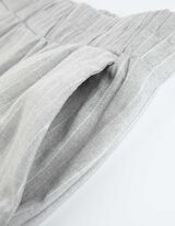 Pantaloni - Righe gessate - grigio