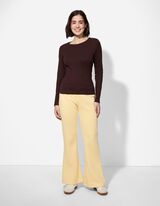 Pantaloni jogging - evazat Fit - Galben deschis