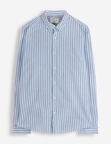 Overhemd - Linnenmix - blauw