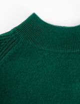 Pletena haljina - ka&scaron;mir - tamno zelena