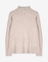 Sweter z dzianiny - Mockneck - bez