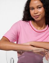 Pullover - Kurze &Auml;rmel - lila