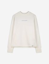 Trikotažinis megztinis - Atgalinis atspaudas - baltas