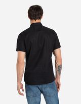 Camicia - Misto lino - nero