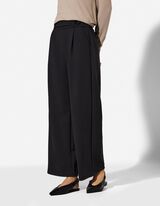 Culotte - Webstoff - schwarz