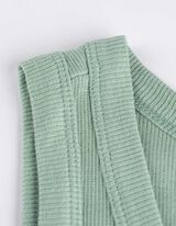 Top - Rippenstruktur - t&uuml;rkis