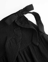 Skort - Musselin - schwarz