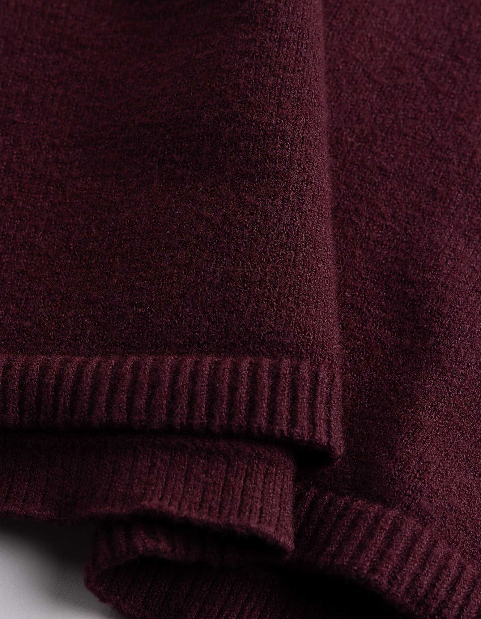 Pullover - V-Ausschnitt - Lila