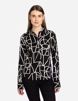 Camicia blusata - Viscosa - nero