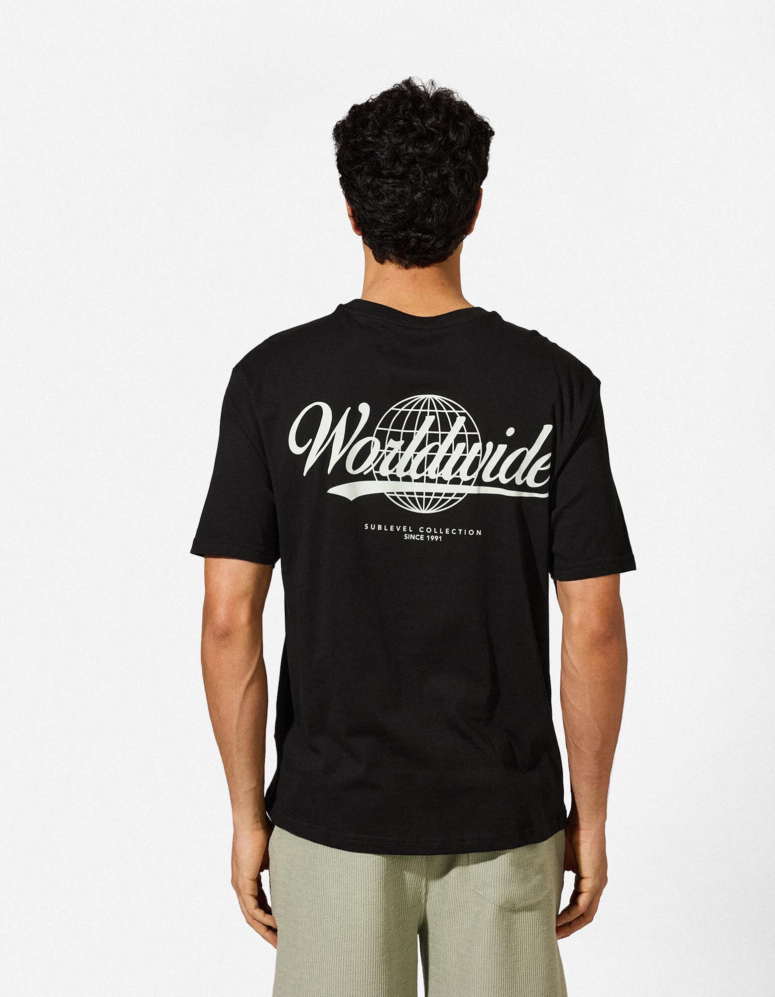 T-Shirt - R&uuml;ckenprint - schwarz