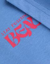 T-Shirt - Rückenprint - hellblau