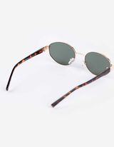 akiniai nuo saulės - Ovalas - auksinis