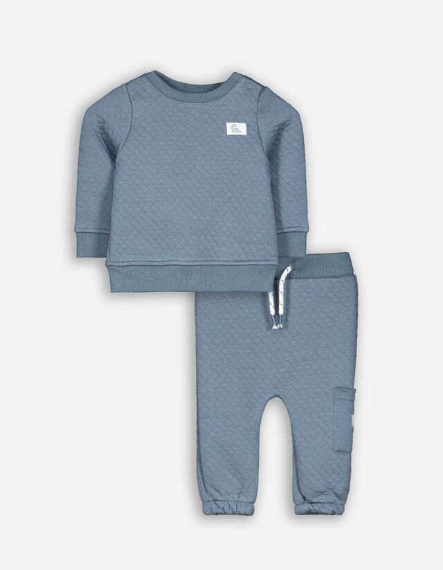 Sweatshirt és nadrág szett - Felvarró - turkiz