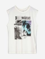 Tanktop - Frontprint - weiß
