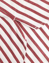 bluzka koszulowa - dekolt serafino - ciemny czerwony