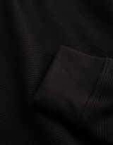 Langarmshirt - Oversized Fit - Schwarz