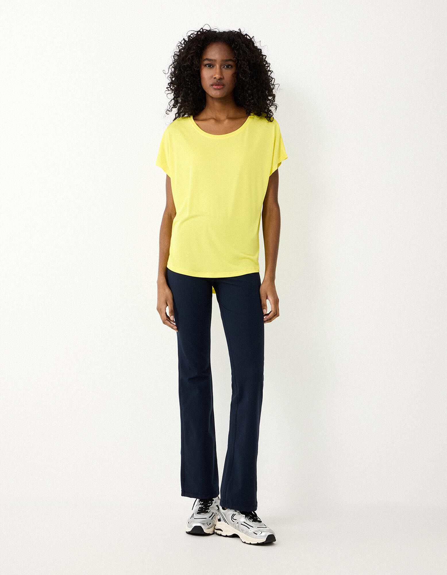 T-shirt - Ademend - geel