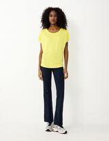 T-shirt - Ademend - geel