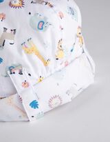 Kačket - &Scaron;areni print - bela