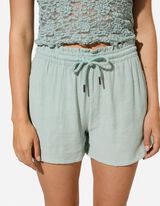 Shorts - Elastischer Bund - Gr&uuml;n