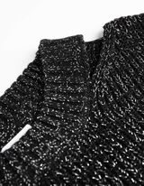 Pulover de tricot - Lurex - Negru