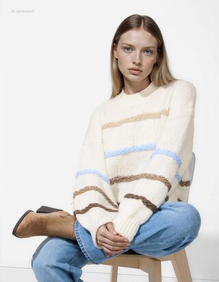 Bliuzonas - Dryžiai - baltas