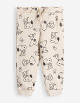 Souprava mikiny a kalhot - Snoopy - B&eacute;žov&aacute;