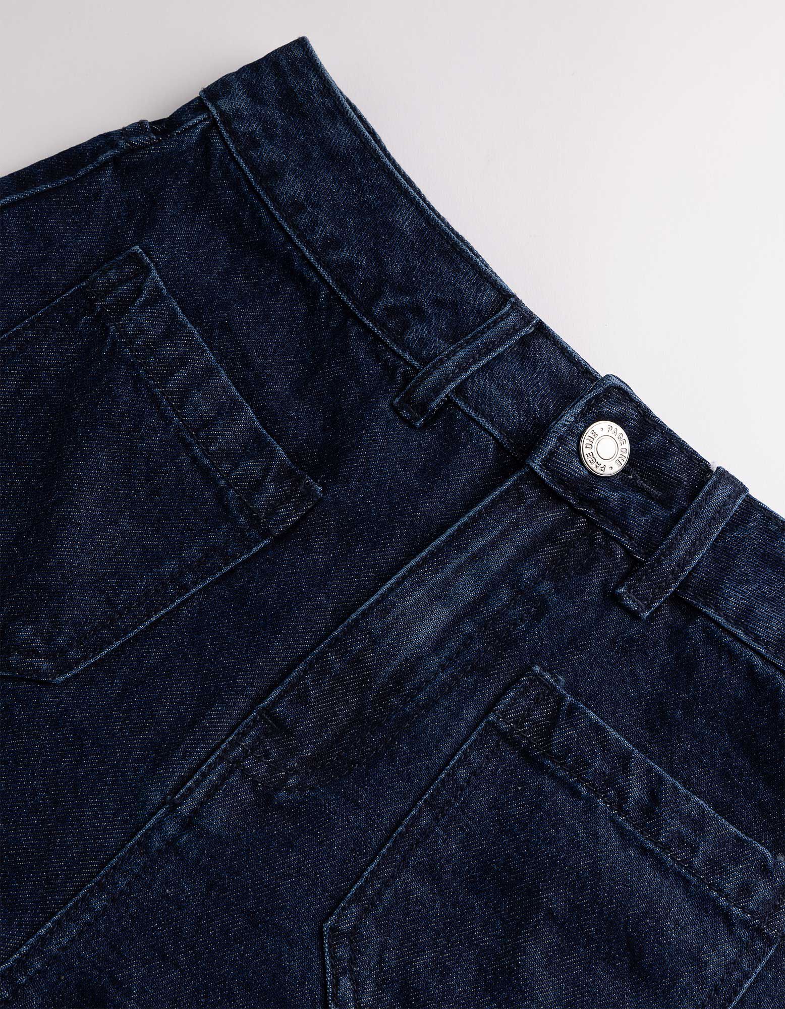 Jeansshorts - Regular Fit - Dunkelblau
