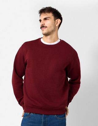 Sweatshirt - Relax Fit - Dunkelrot