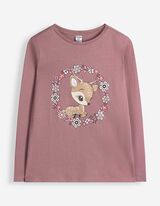 Langarmshirt - Print - Beere