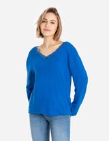 Marškinėliai ilgomis rankovėmis - LENZING™ ECOVERO™ - tamsiai melynas