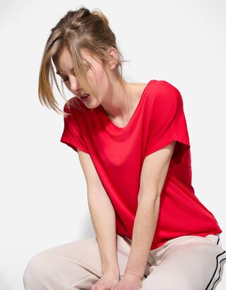 T-Shirt - Atmungsaktiv - rot