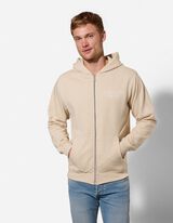 Cipz&aacute;ros meleg&iacute;tőfelső - H&aacute;tul nyomtatott minta - B&eacute;zs