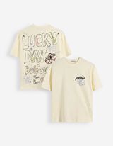 T-Shirt - Print - Gelb