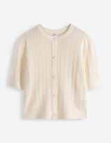 Kardigan - Knofl&iacute;ky - b&iacute;l&aacute;