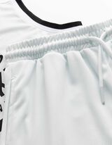 Set van top en broek - Mesh - lichtblauw