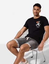 Short - D&eacute;tail nou&eacute; - Gris