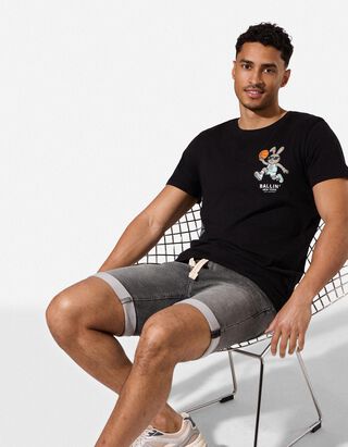 Shorts - Knotendetail - Grau
