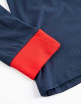 Set pigiama composto da maglietta a maniche lunghe e pantaloni - blu scuro