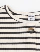 Tričko s dlhými rukávmi - Gombíková lišta - bezova