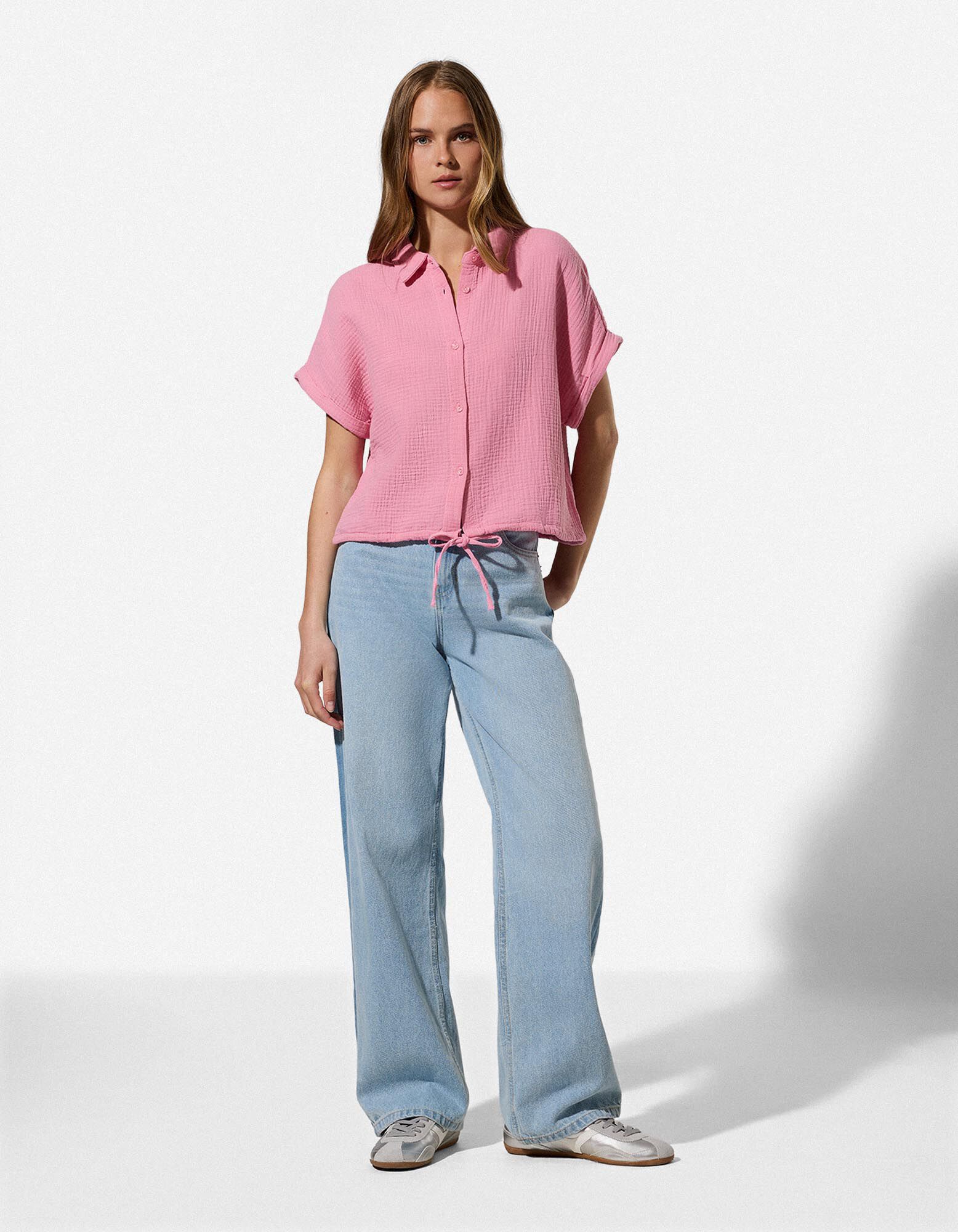 Chemise - Mousseline - rose