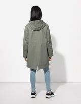 Parka - Baumwoll-Mix - dunkelgr&uuml;n