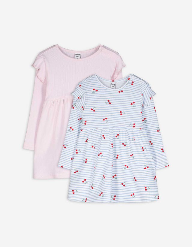 Jurk - Set van 2 - wit