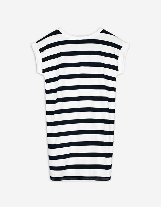 Kleid - gerade geschnitten - weiß