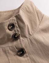 Mantel - Baumwoll-Mix - hellbraun