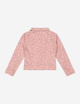 Giacca di jeans - Fantasia floreale - rosa