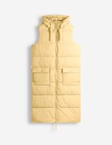 Lange Weste - Regular Fit - gelb