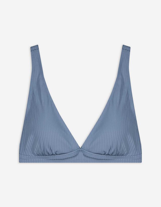 Bikinitop - einfarbig - blau