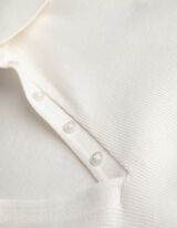 Polo - Col de chemise - blanc